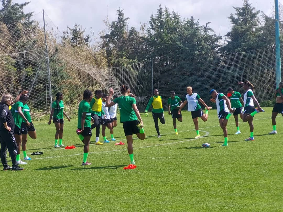 Super Falcons in Training